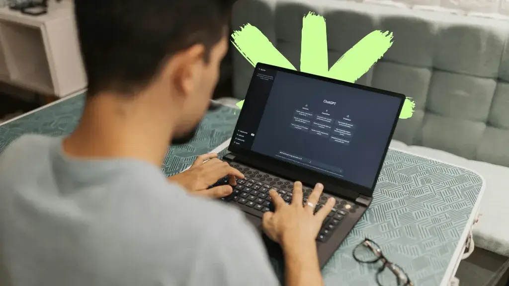 SEO and AI search optimization laptop screen with ChatGPT and Google AI Overview citations